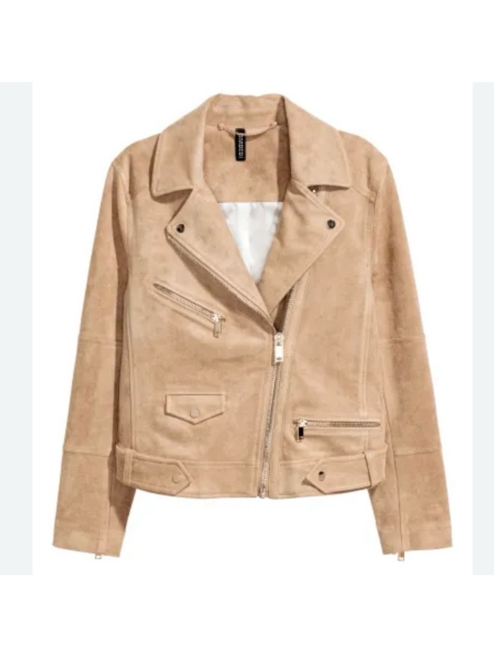 Tan Suede Moto Jacket